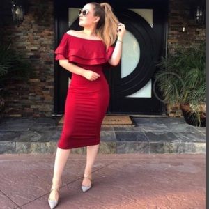 NEW B Bella Boutique red dress